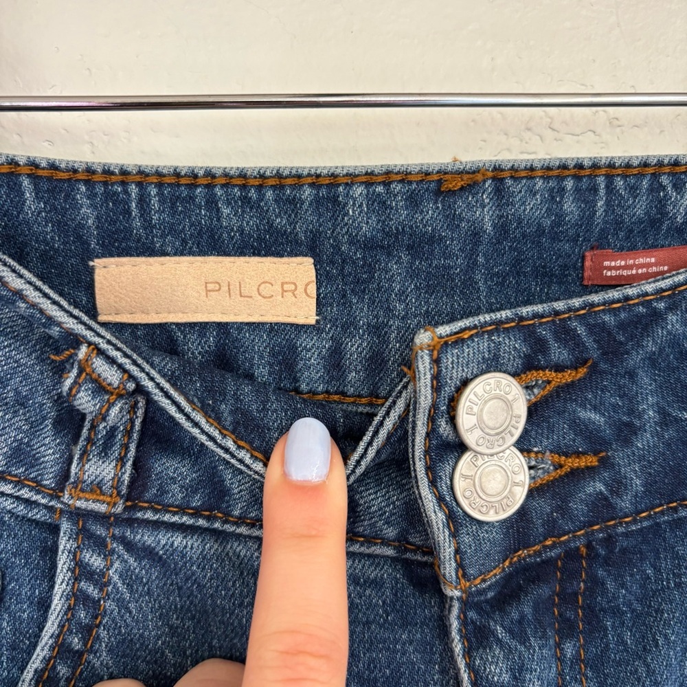 NWT! Pilcro Anthropologie Retro High-rise Flare Jeans Size 25 - Picture 8 of 12
